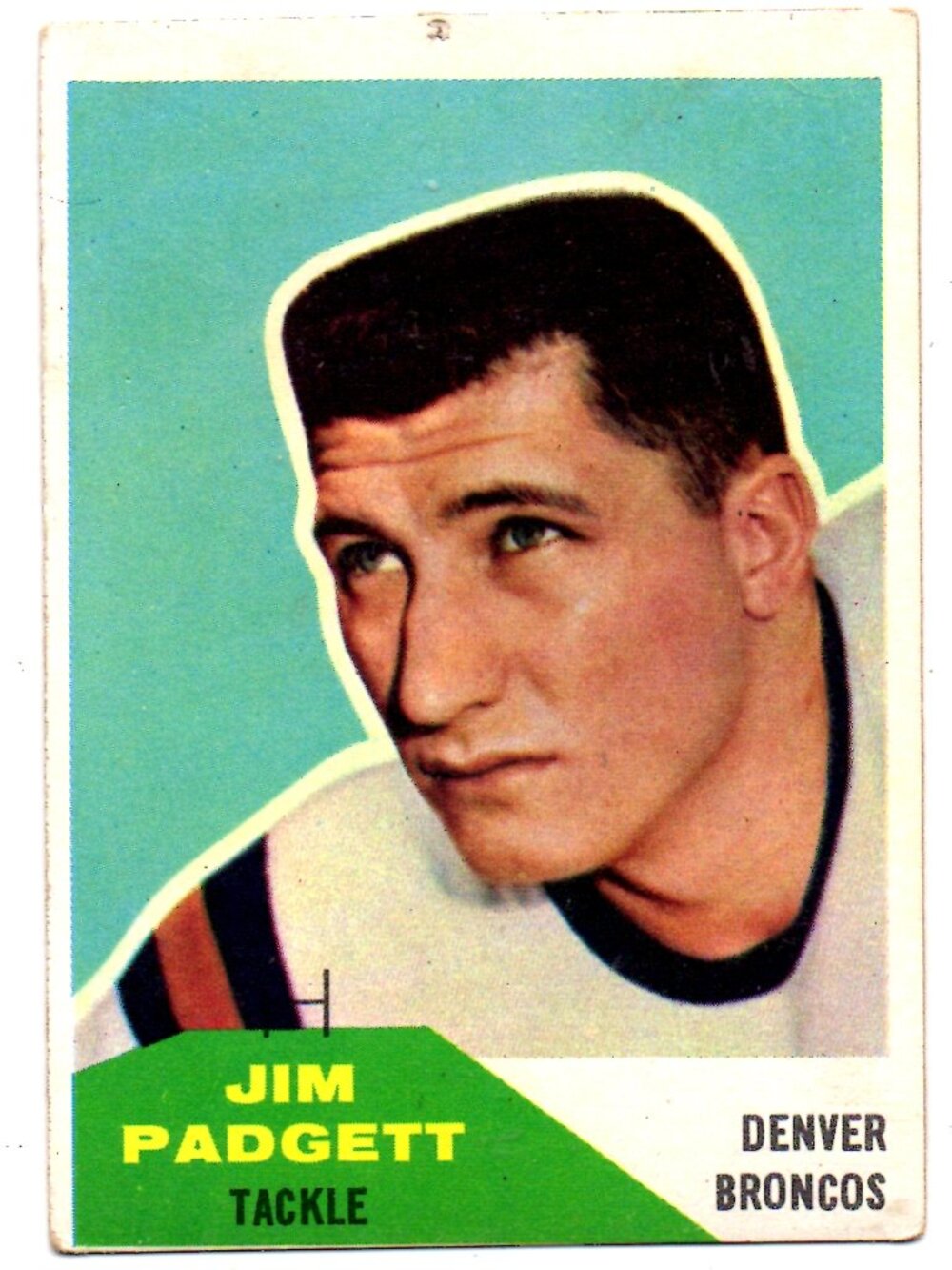 Vintage 1960 Football Card - Jim Padgett